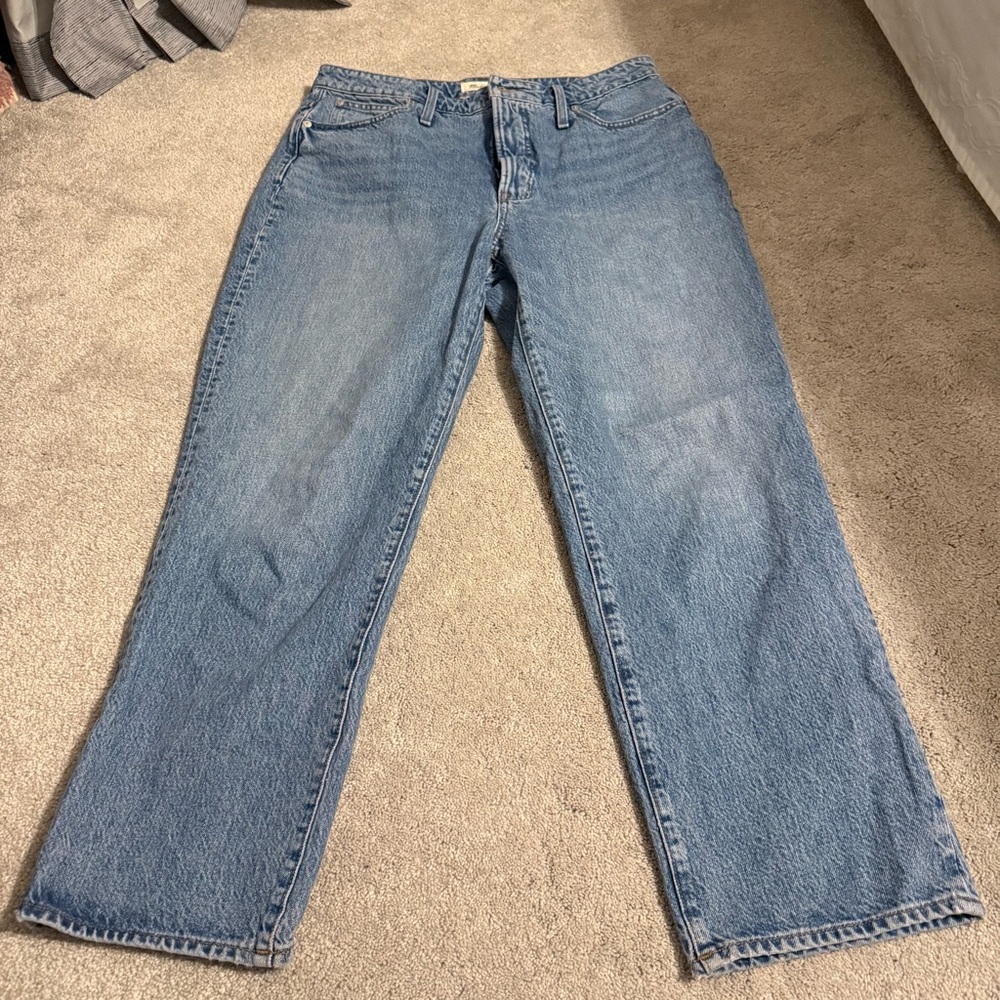 Madewell Vintage Light Wash Straight Leg Jeans